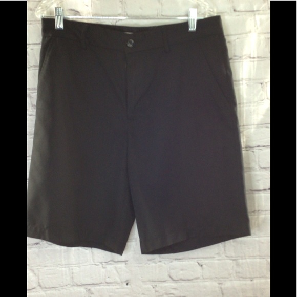 Greg Norman men flat front black golf shorts - Picture 1 of 8